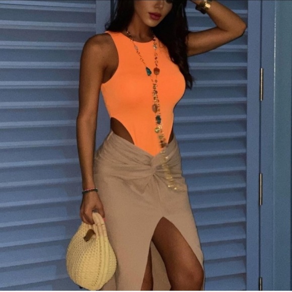 ZARA Textured Knotted Midi Skirt - Picture 6 of 13